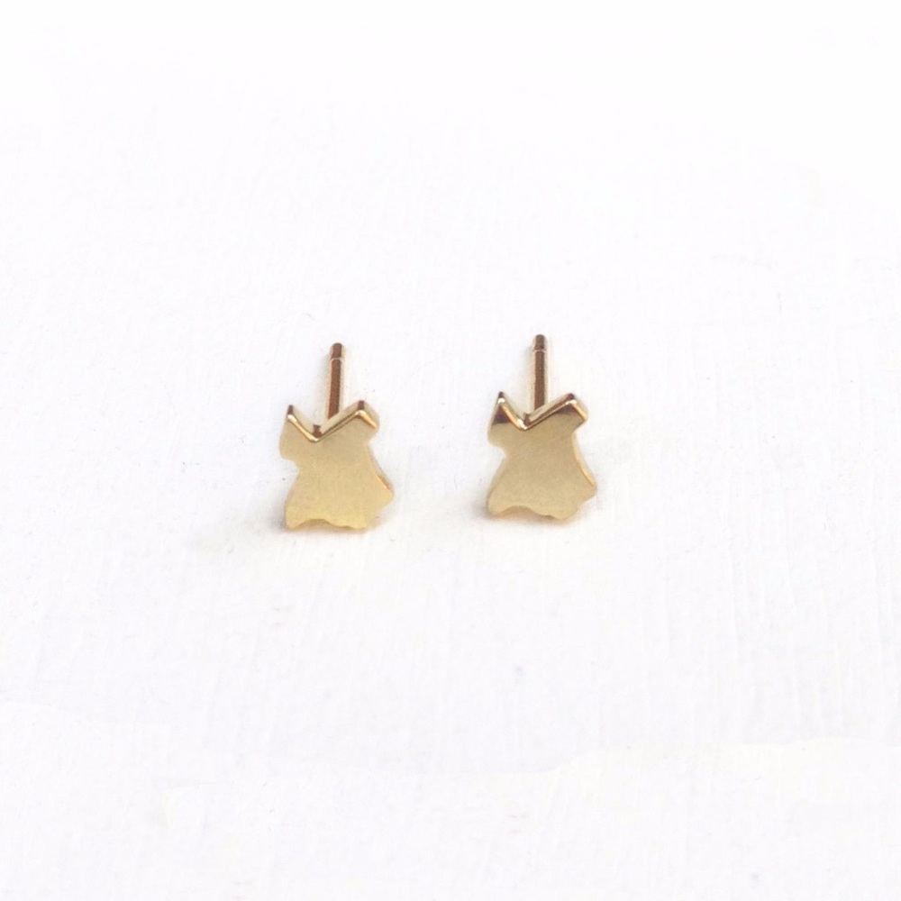 NWT Eliza Page Texas State Yellow Gold Earrings